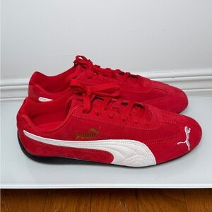 Puma OG Red and White Suede Sneakers